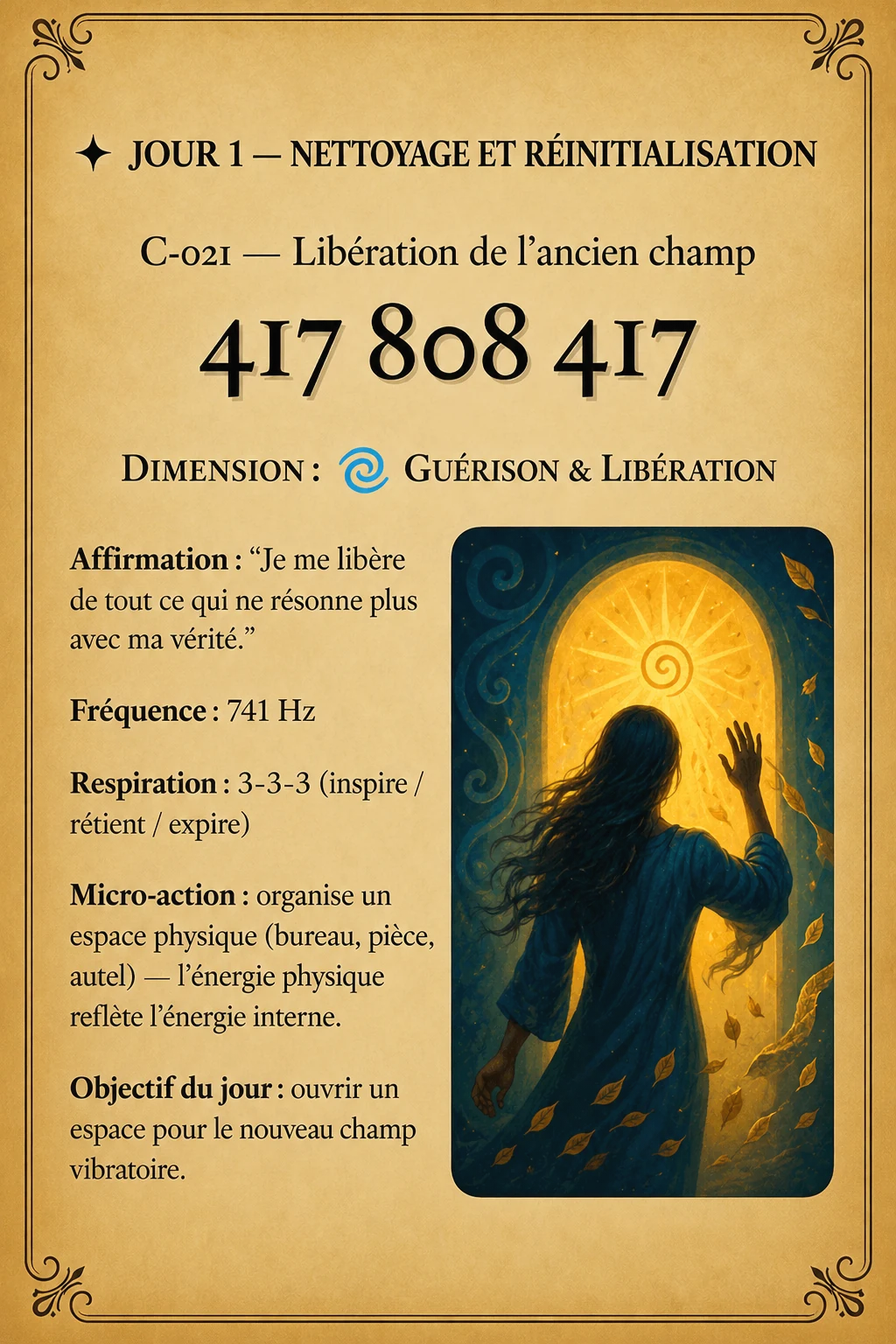 Page intérieure du manuel quantique