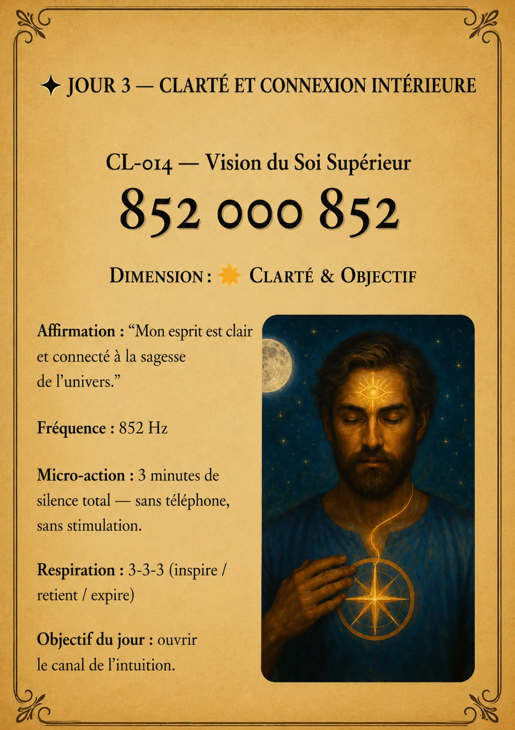 Code et affirmation du manuel